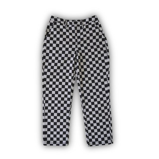Vans Authentic checkered chinos in black/white | ASOS