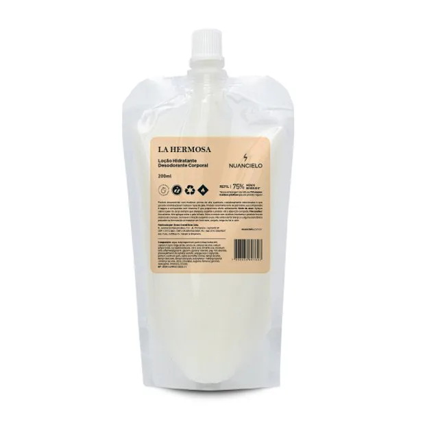 REFIL LOÇÃO HIDRATANTE DESODORANTE CORPORAL LA HERMOSA 200ml 1