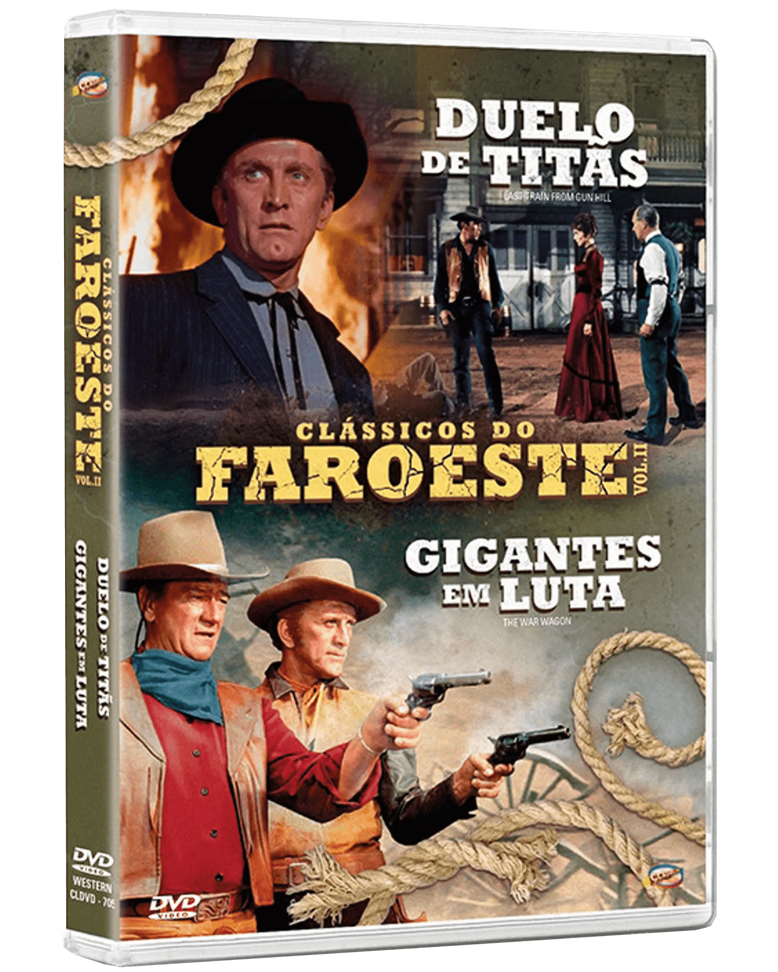 DVD - Clássícos do Faroeste Vol 2 - (Duelo de Titãs + Gigantes em