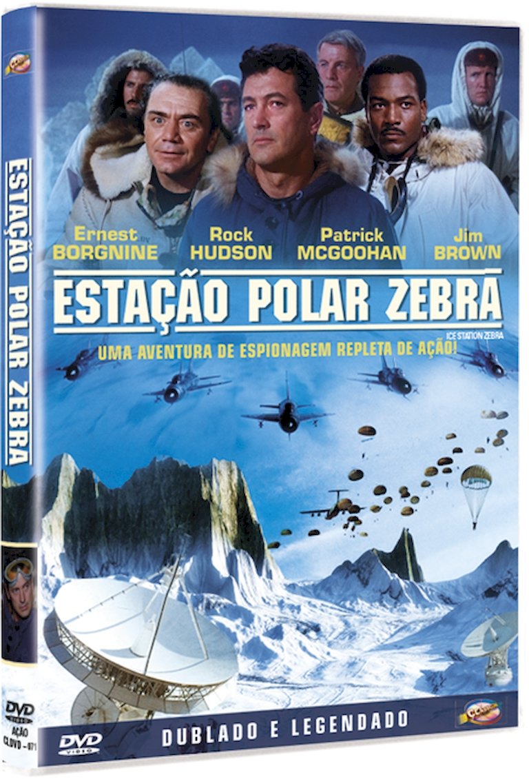 DVD ESTAÇAO POLAR ZEBRA - ROCK HUDSON ERNEST BORGNINE JIM BROWN