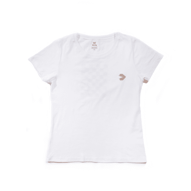 Camisa Malha Feminina Branca Eleva