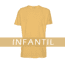 Camiseta Poliéster INFANTIL Colorida BEGE