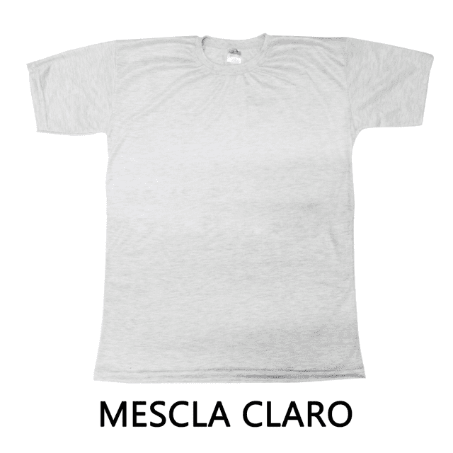 Camiseta Cinza Mescla 100% Poliéster ANTI-PILLING Premium