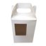 Caixinha embalagem chopp c/ alça e visor sublimável branca ou prata
