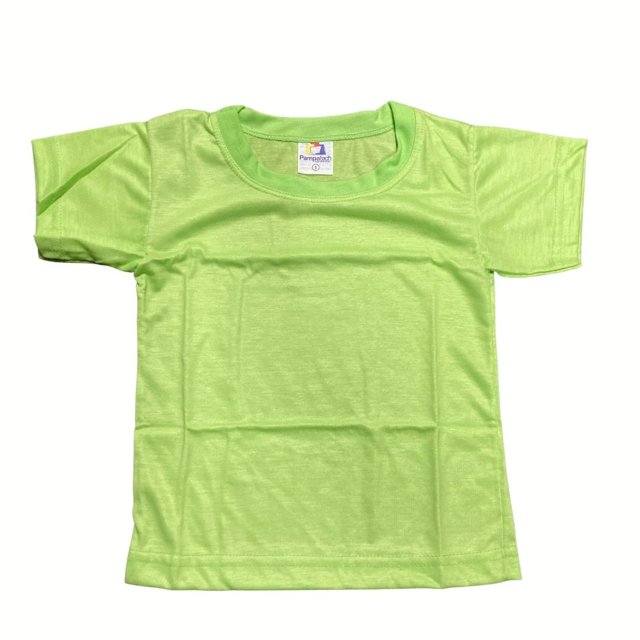 Camiseta INFANTIL Colorida VERDE LIMÃO