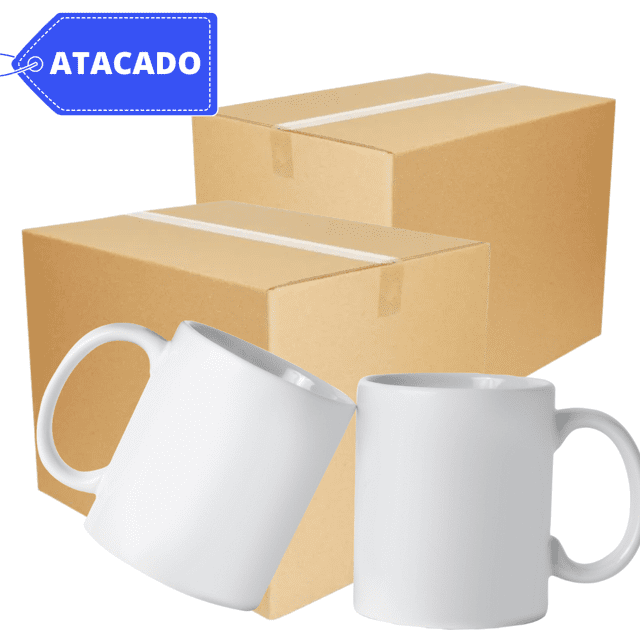 Caneca Branca Atacado Premium AAA  - 2 caixas (R$ 349,00 por caixa) R$ 9,69 un