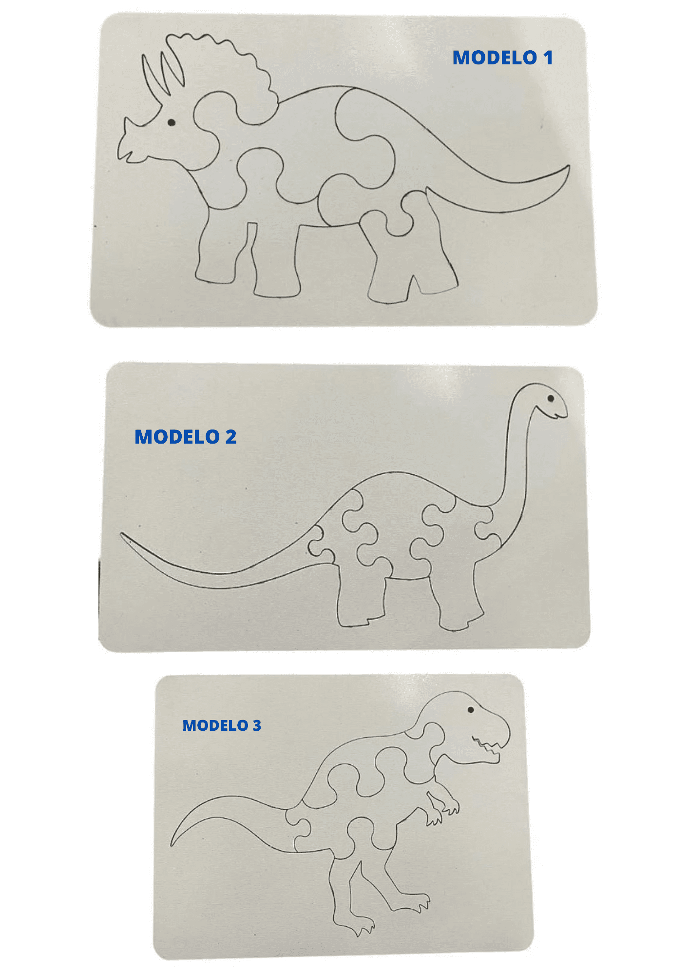 Aplique em Acrílico Dinossauro Colorido com Idade ( 3 peças )