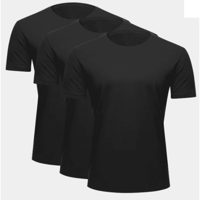 Camiseta Gola V em tecido Dry Fit 100% poliéster para sublimação