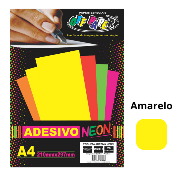 etiqueta-adesiva-neon-a4-amarela
