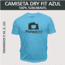 Camiseta Dry Fit Lisa - Tecido Azul