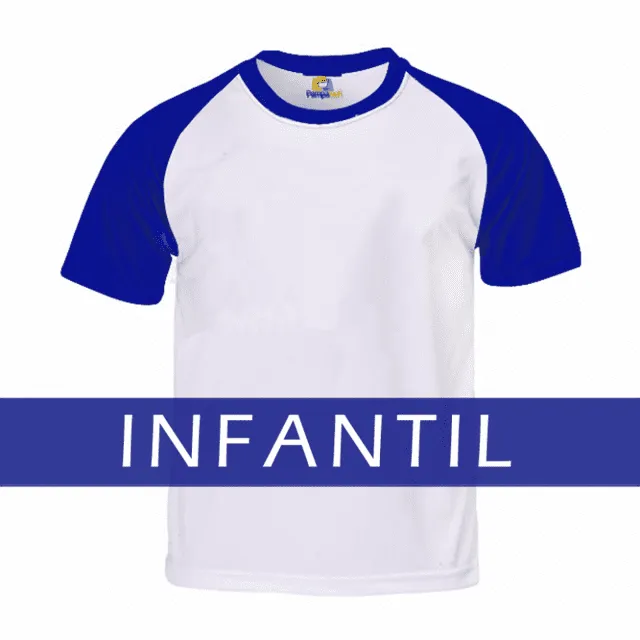 camiseta azul royal infantil