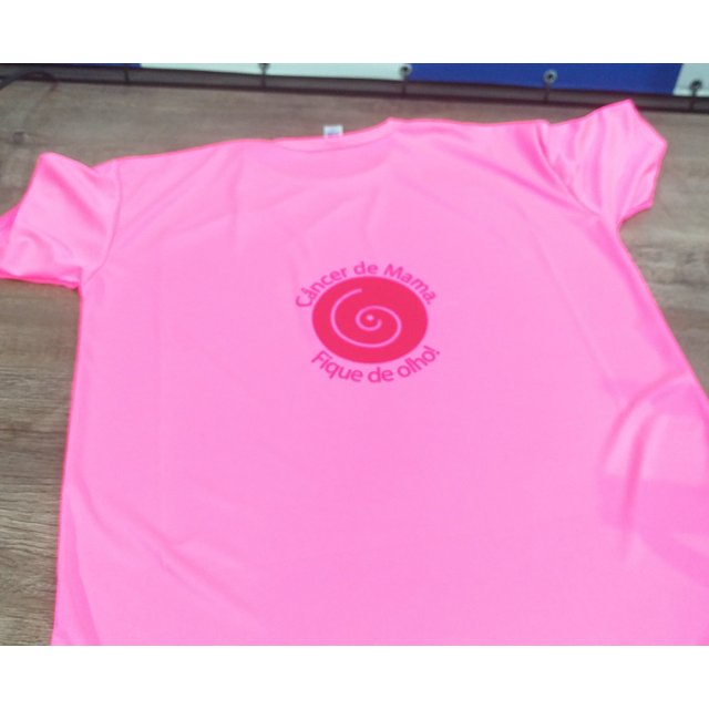 Camiseta Dry Fit Lisa - Tecido Rosa/Pink (novo tom) 