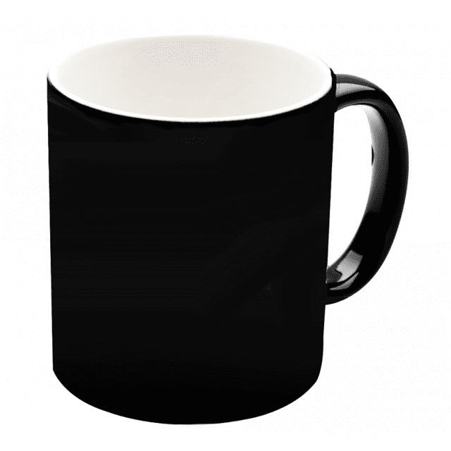 Caneca Mágica Preta para Sublimação