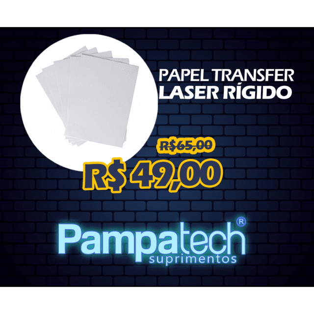 Papel Transfer Laser A4 premium - 100 FOLHAS