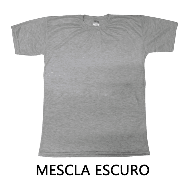 Camiseta Cinza Mescla 100% Poliéster ANTI-PILLING Premium