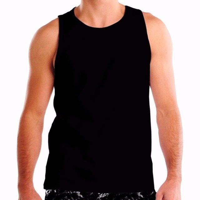 regata preta frente e verso