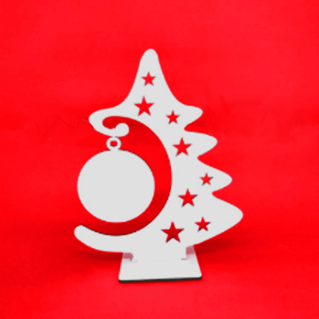 Enfeite de Mesa Árvore de Natal MDF | Pampa Tech Enfeite de Mesa Árvore de Natal MDF | Pampa Tech