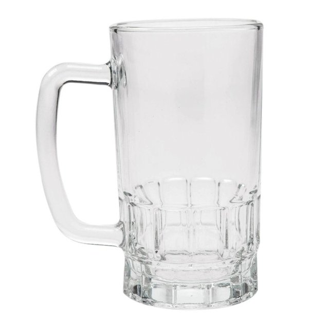 Caneca Chopp vidro liso 550ml (BASE C/DETALHE)