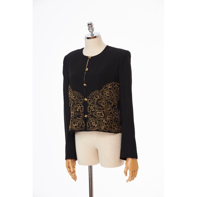Blazer Cintré Sonia Rykiel Paris Noir - Taille 38 - Occasion Très Bon état (petits Trous)