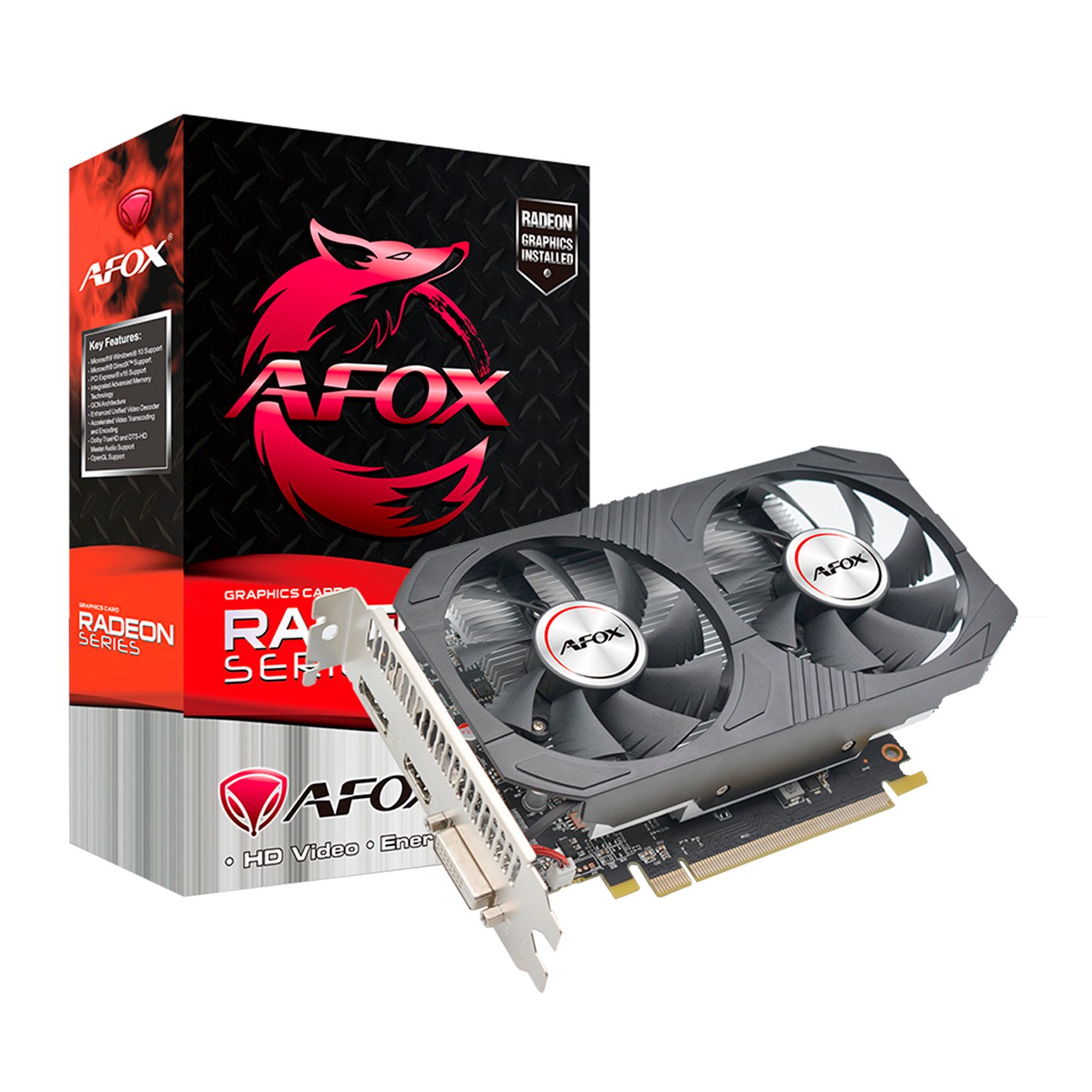 Placa de Video AFOX AMD Radeon RX 550, 4GB, DDR5 - AFRX550-4096D5H4-V5 | OnPress