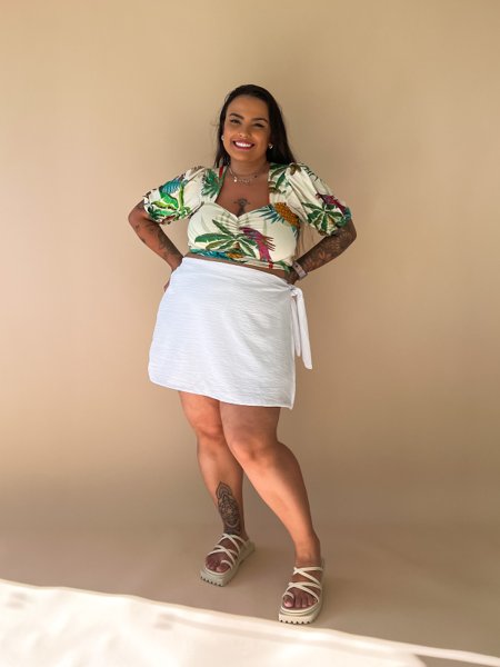 Short plus size feminino lindos em até 5x na Lojas Empório!