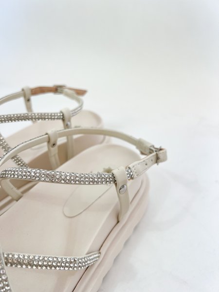 papete Donna strass off white