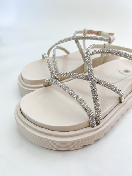 papete Donna strass off white