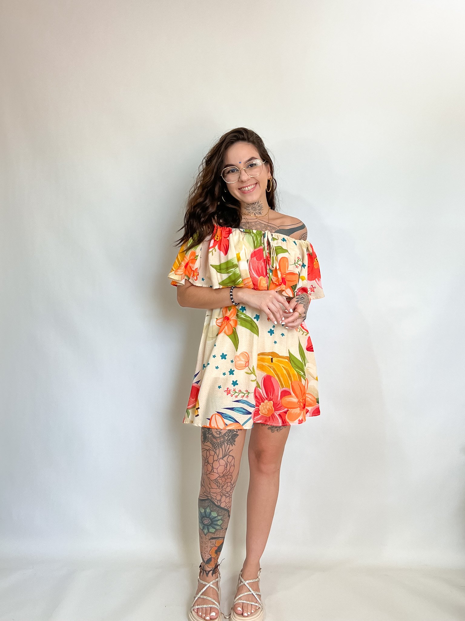 vestido Flora flores do Caribe | MERAKI