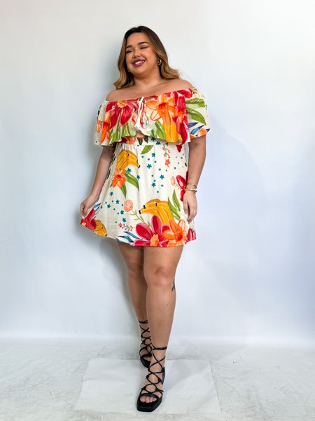 vestido Flora flores do Caribe | MERAKI