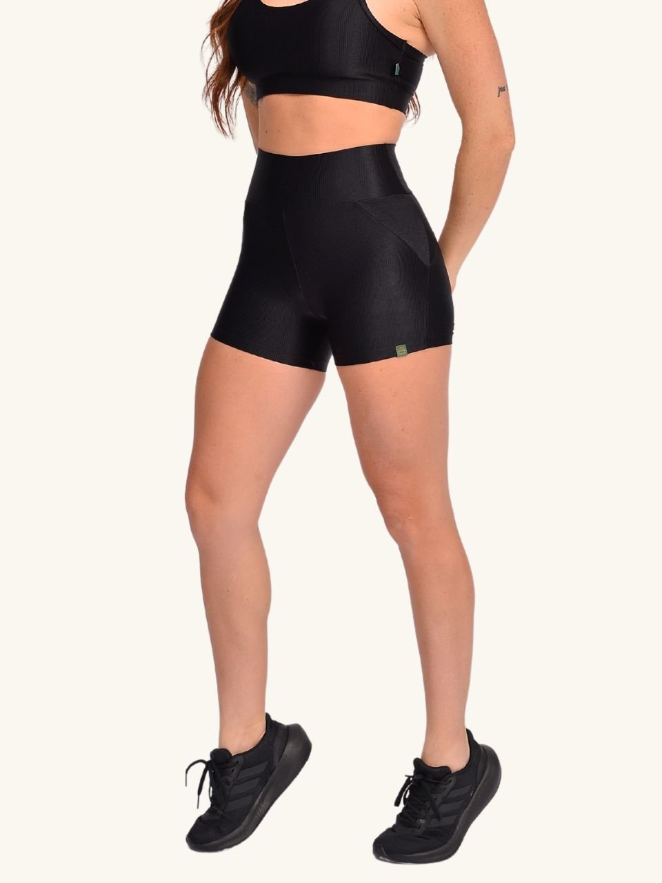 Short Fitness dupla cor cintura alta Arthafit