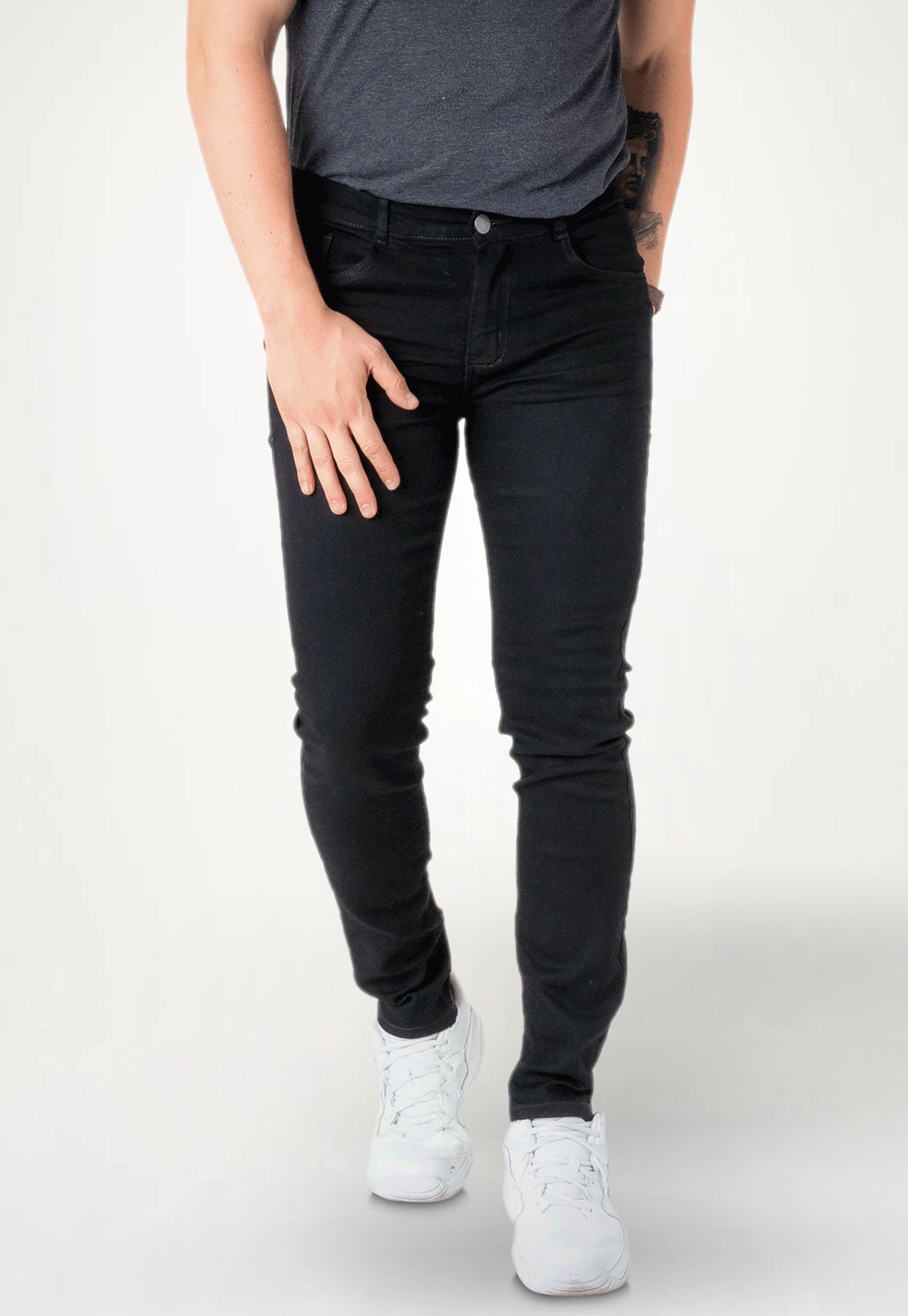 Calça Jeans Masculina Corte Reto com Elastano