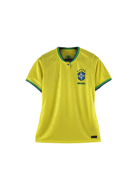 Camisa Brasil Amarela Feminina 22/23