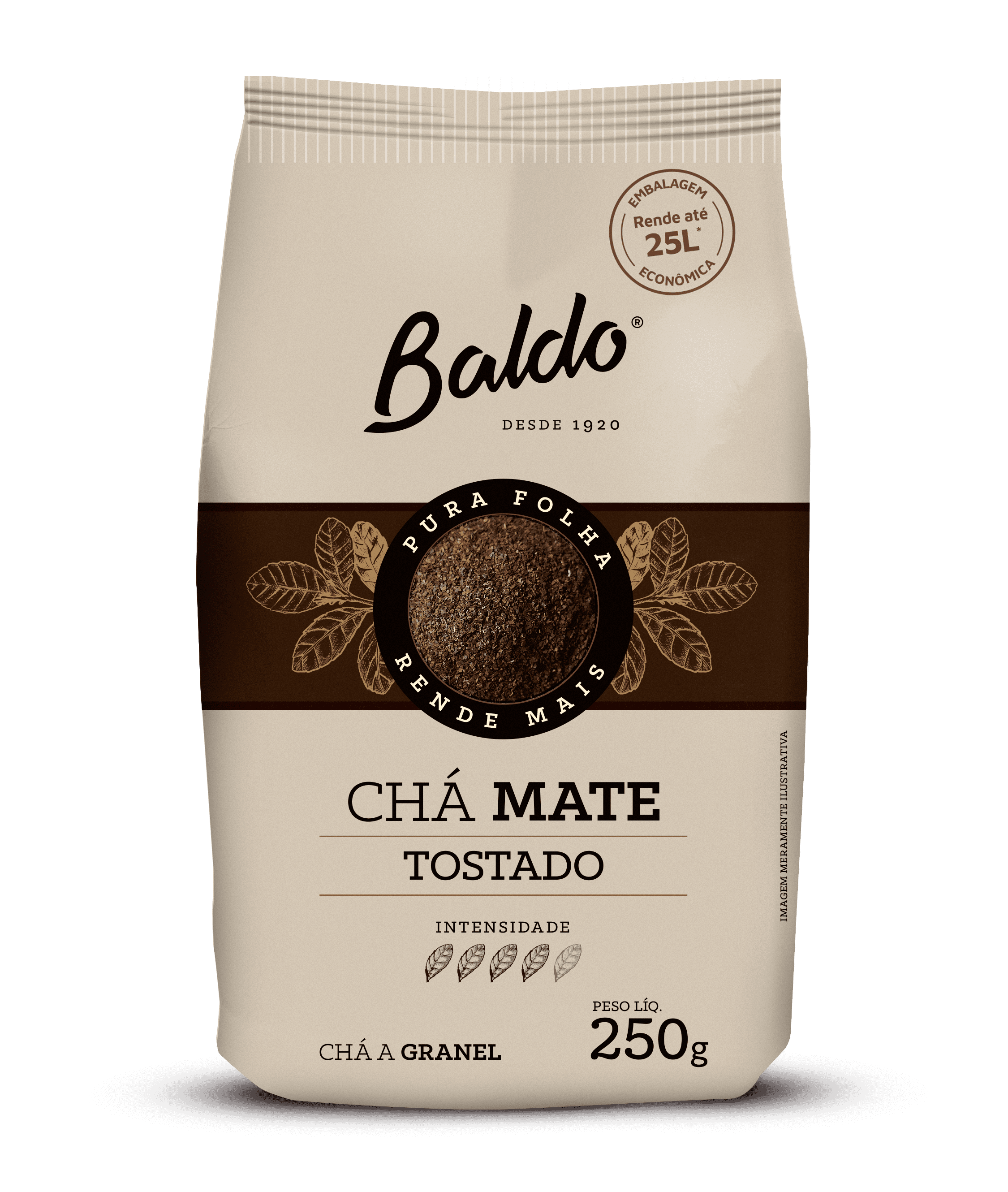 Chá Mate - Baldo - Tostado - 110gr - A granel - O Chimarreiro