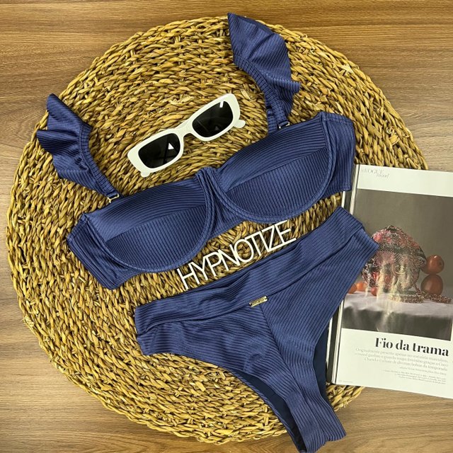 Biquini Alessandra Edem Blue Jeans Hypnotize Fashion Beach