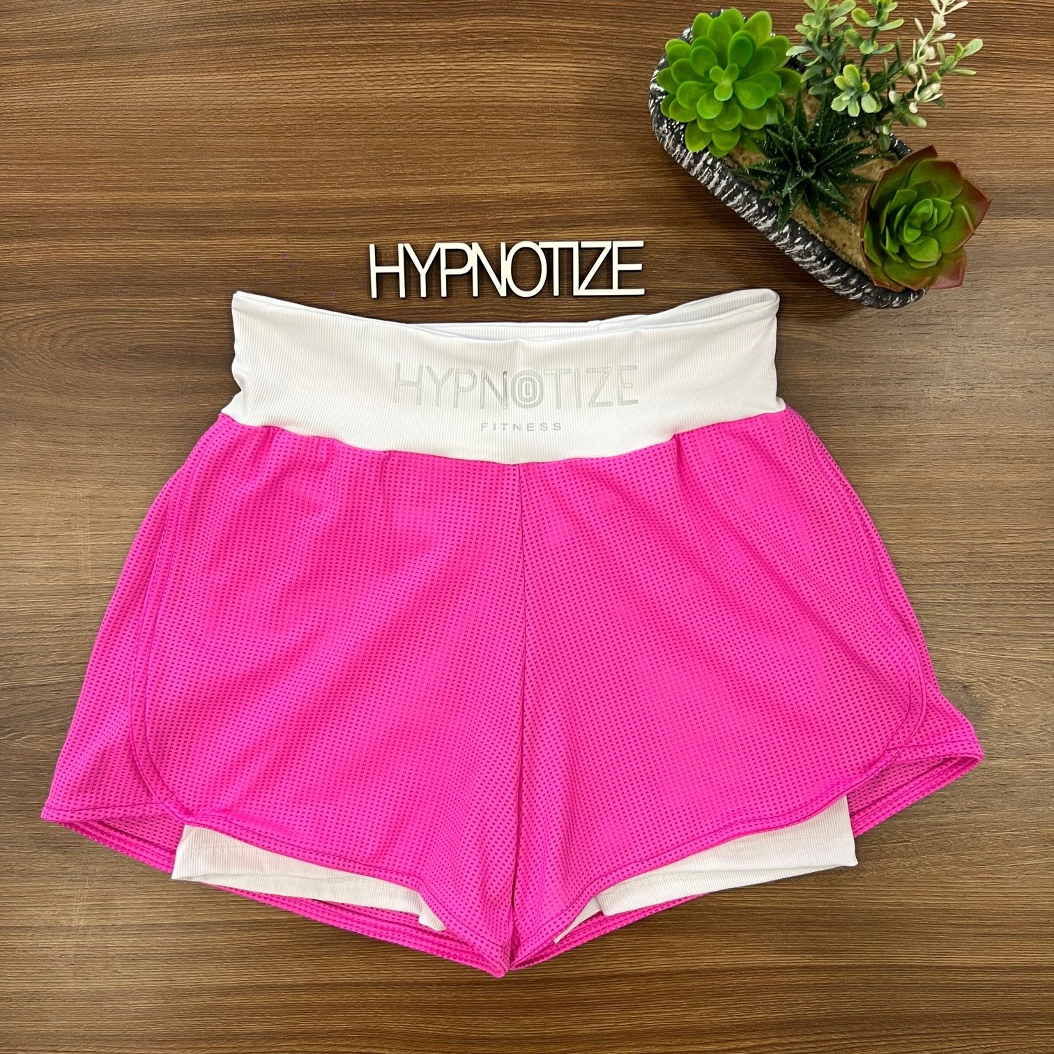 Short Duplo Micheli Pink-Branco | Hypnotize Fashion Beach