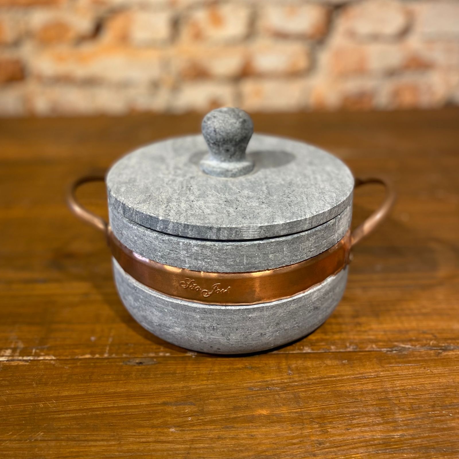 Brazilian Soapstone Stew Pot, Panela de Pedre