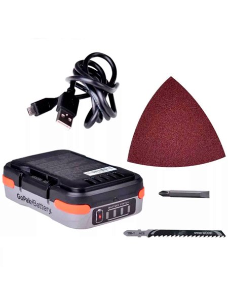 Kit Ferramentas À Bateria Gopak 12v Bdck502c1 Black Decker