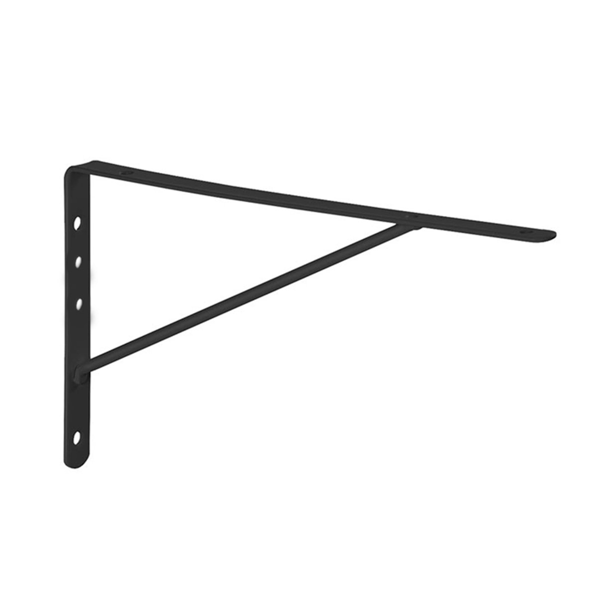 Mão Francesa Reforçada 60cm Preta Multivisão | Desicon Ferragens