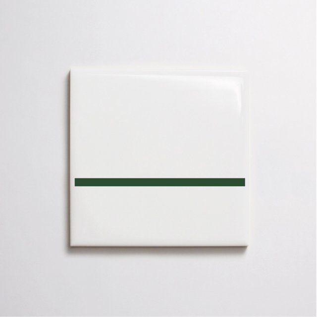 Azulejo Decor Lines com Traço - Verde Escuro