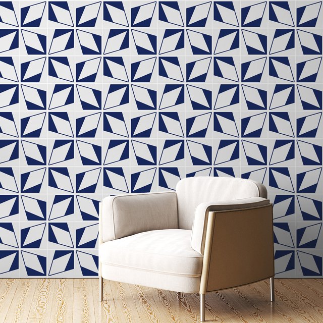 Azulejo Lumi - Azul Escuro