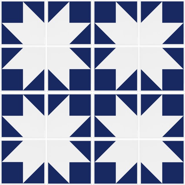 Azulejo Point - Azul Escuro
