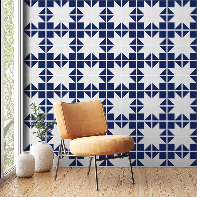 Azulejo Point - Azul Escuro