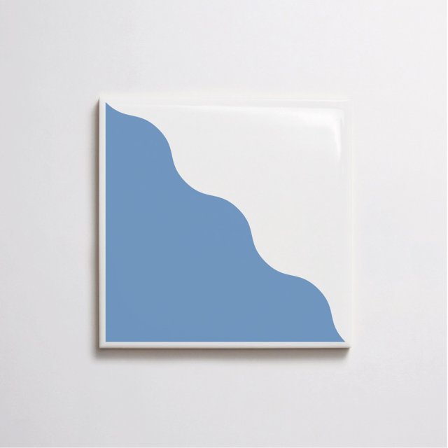 Azulejo Waves - Azul Médio