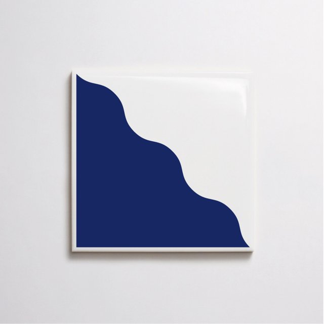 Azulejo Waves - Azul Escuro