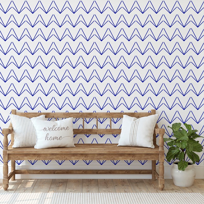 Tok Azul Bic em sala de estar — TAI Azulejos