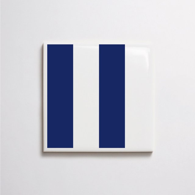 Azulejo Bold Lines - Azul Escuro