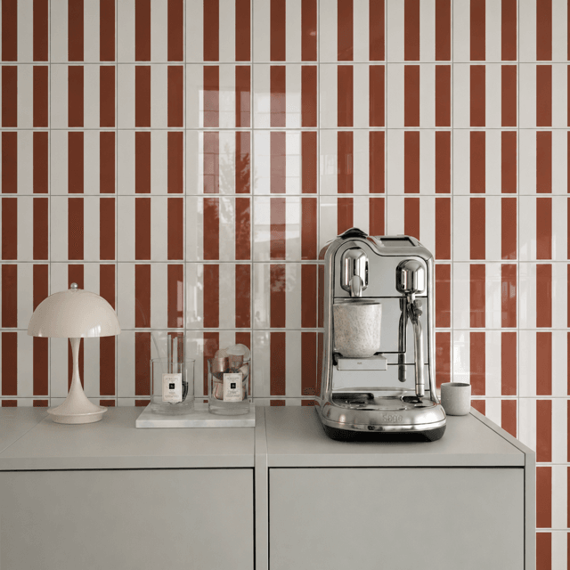 Azulejo Bold Lines - Terracota