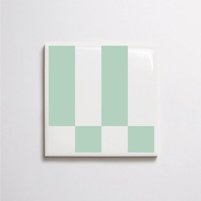 Azulejo Check Lines - Verde Claro