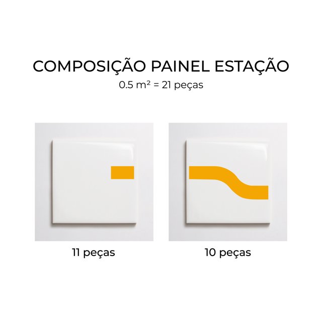 Azulejo Painel Estação - Amarelo