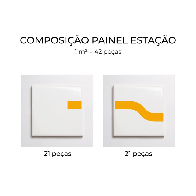 Azulejo Painel Estação - Amarelo